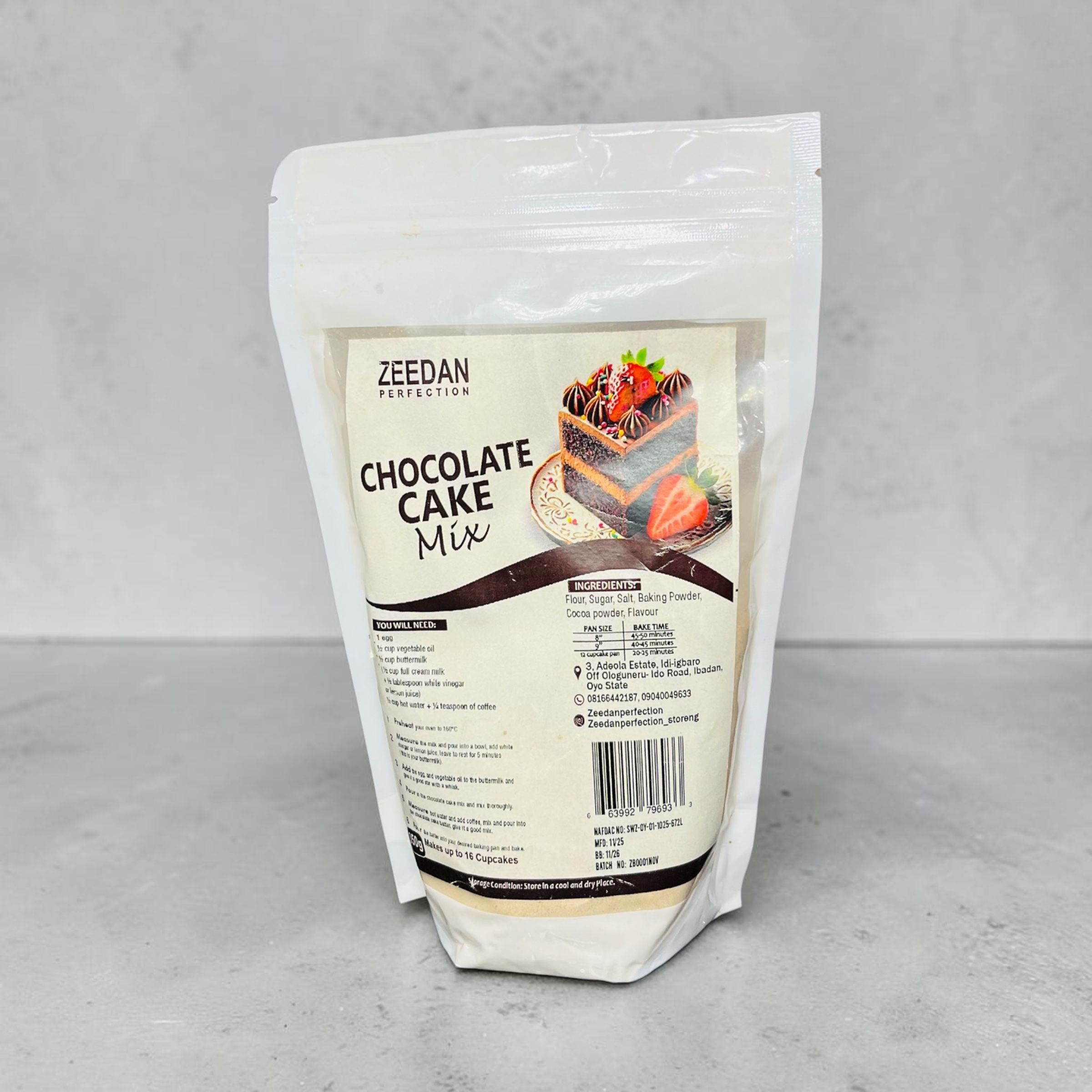 ZEE DAN CHOCOLATE CAKE MIX 350G